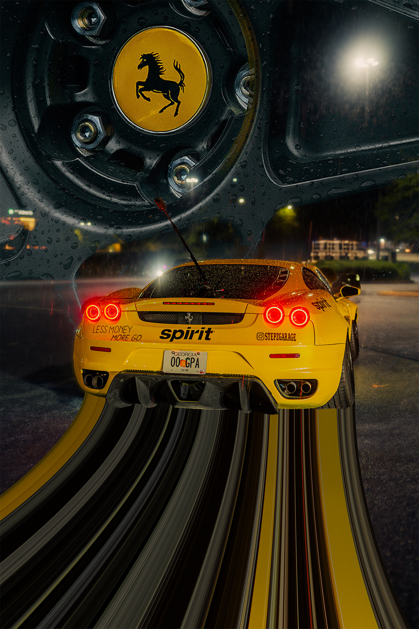 Stepz Garage F430 rear detail